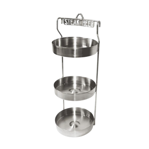 Steel cook for rotisserie barrel